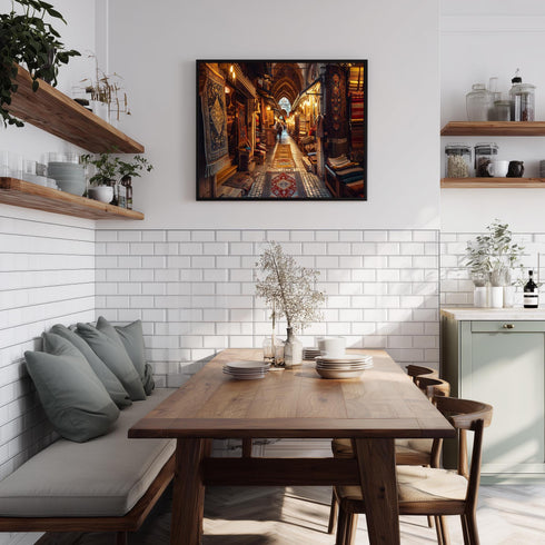 Oryantal Vintage Pazar Tablo