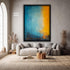 Soyut Mavi Turuncu Tablo