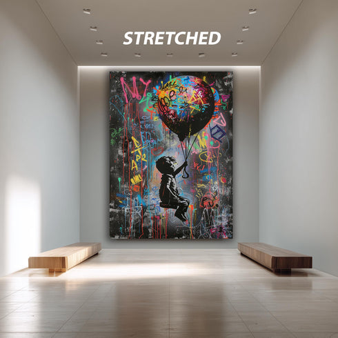 Graffiti Sokak Stili Kız Tablo