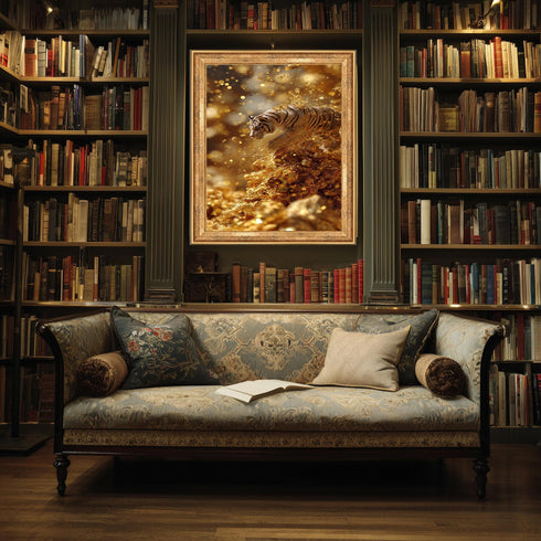 Lüks Beyaz Kaplan Tablo