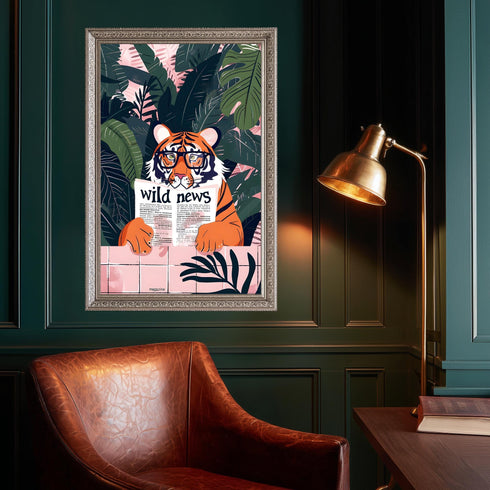 Kitap Okuyon Kaplan Tablo