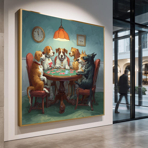 Tatlı Köpekler Poker Oynuyor Tablo