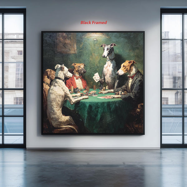 Poker Oynayan Köpekler Eğleniyor Tablo