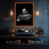 The Godfather Al Pacino Kanvas Tablo, Don Corleone Film Portresi Siyah Zemin Modern Duvar Dekoru, Sinema Temalı Sanat Eseri