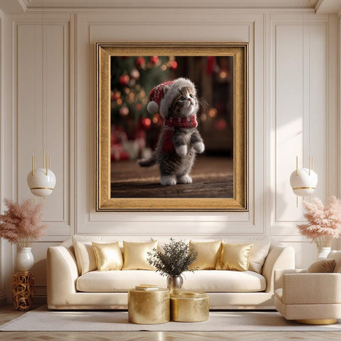 Bayram ve Minik Kedi Tablo