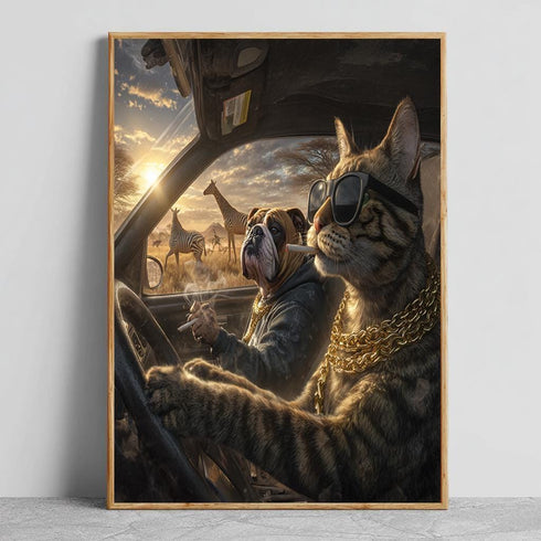 Gangster Kedi ve Köpek Tablo