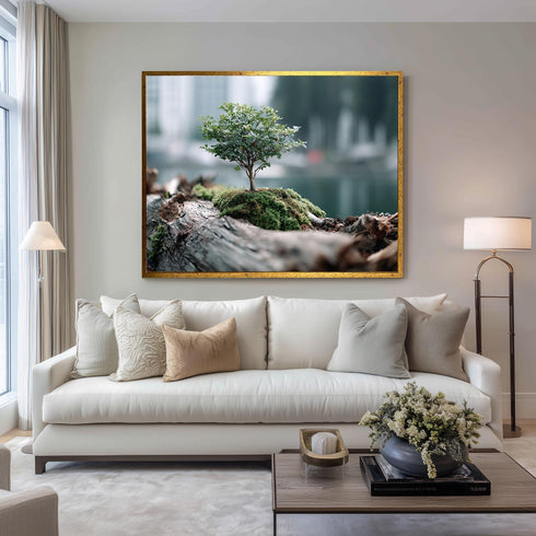 Minimalist Bonzai Ağaç Tablo