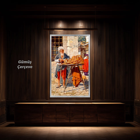 Geleneksel Simitçi, Osmanlı Dönemi Günlük Yaşamından İlham Alan Nostaljik ve Otantik Sanat Tablosu