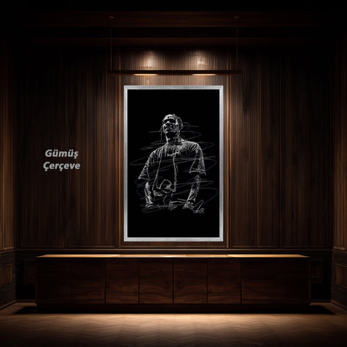 Travis Scott Scribble Art Kanvas Tablo | Hypebeast ve Streetwear Duvar Dekoru |