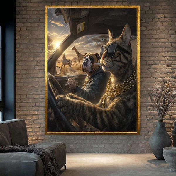 Gangster Kedi ve Köpek Tablo