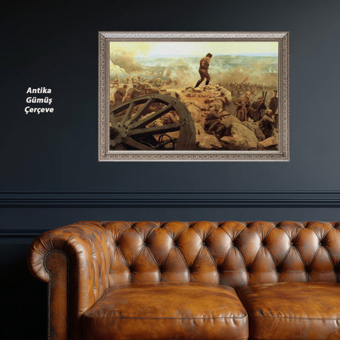 Başkomutan Mustafa Kemal Atatürk Cephede – Kurtuluş Savaşı Temalı Tarihi Tablo
