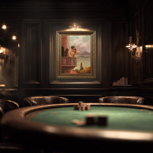 Osmanlı'da Ezan Okuyan Müezzin Tablo