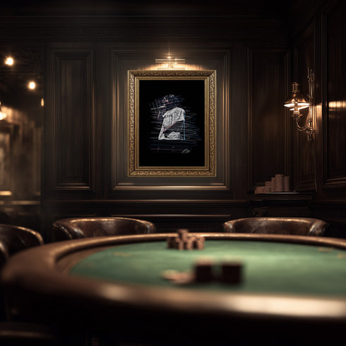 Juice WRLD 999 Scribble Art Kanvas Tablo | Emo Rap ve Hip Hop Müzik Efsanesi Duvar Sanatı | Konser Performans Baskı