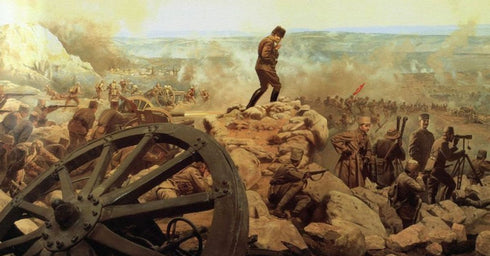 Başkomutan Mustafa Kemal Atatürk Cephede – Kurtuluş Savaşı Temalı Tarihi Tablo