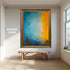 Soyut Mavi Turuncu Tablo