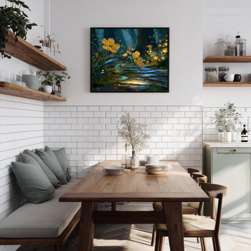 Büyülü Sarı Çiçekler Tablo