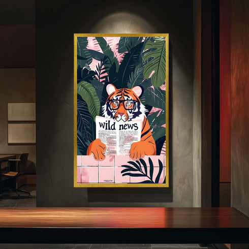 Kitap Okuyon Kaplan Tablo