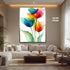 Soyut Çiçekler Tablo