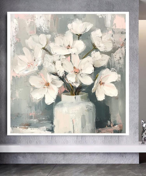 Vazoda Beyaz Manolyalar Tablo