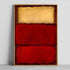 Minimalist Mark Rothko Kırmızı ve Krem Tablo