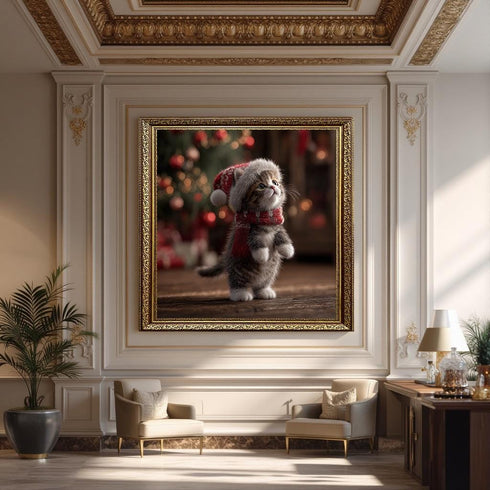 Bayram ve Minik Kedi Tablo