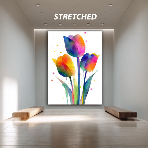 Renkli Çiçekler Tablo