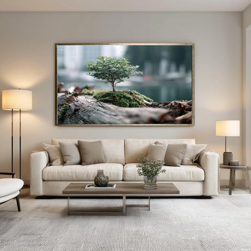 Minimalist Bonzai Ağaç Tablo