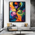 Abstract Colorful Wall Art, Bold Geometric Shapes Canvas, Vibrant Modern Art, Contemporary Abstract Painting, Dynamic Artwork for Home