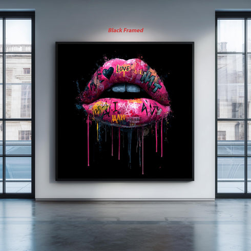 Graffiti Dudak Tablo