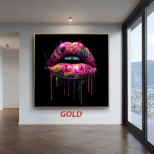 Graffiti Dudak Tablo