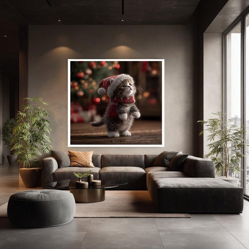 Bayram ve Minik Kedi Tablo