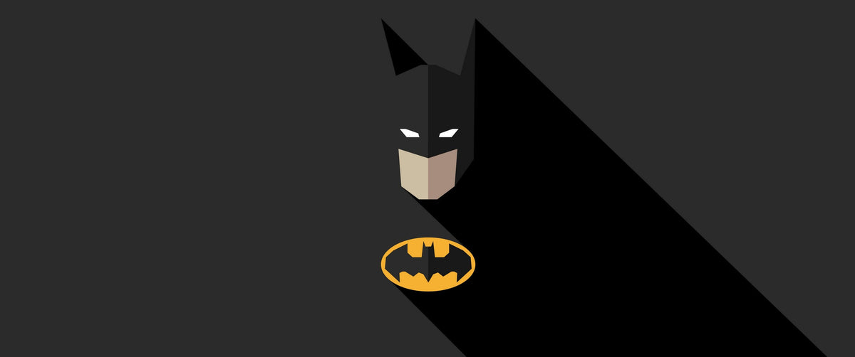 Minimal Batman Panoramik Kanvas Tablo