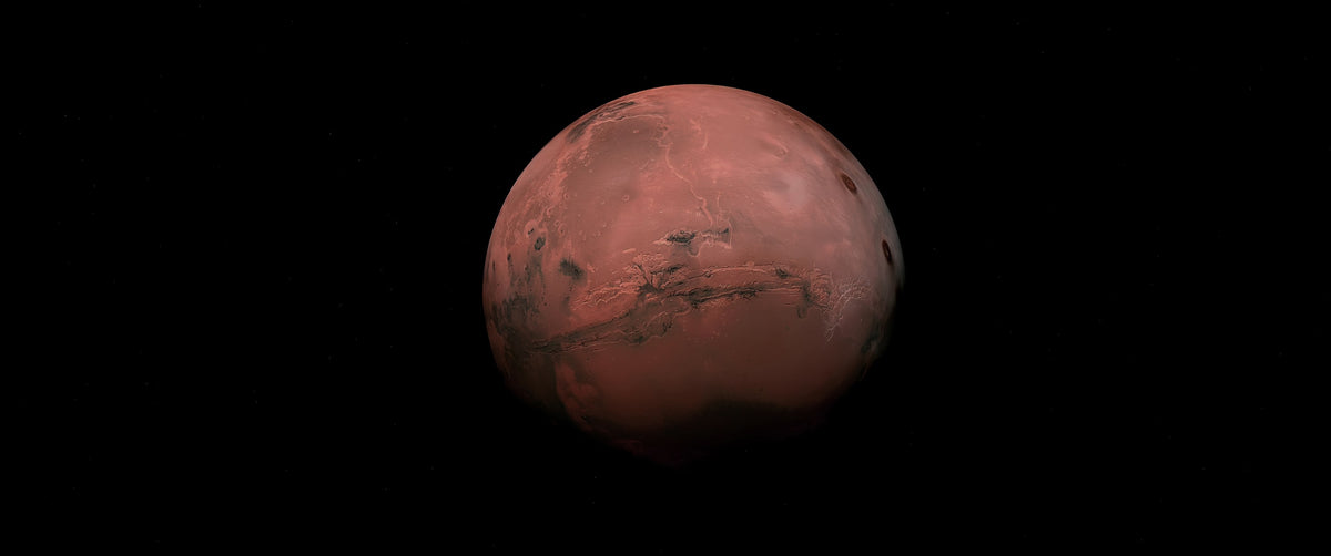 Kızıl Gezegen Mars Panoramik Kanvas Tablo