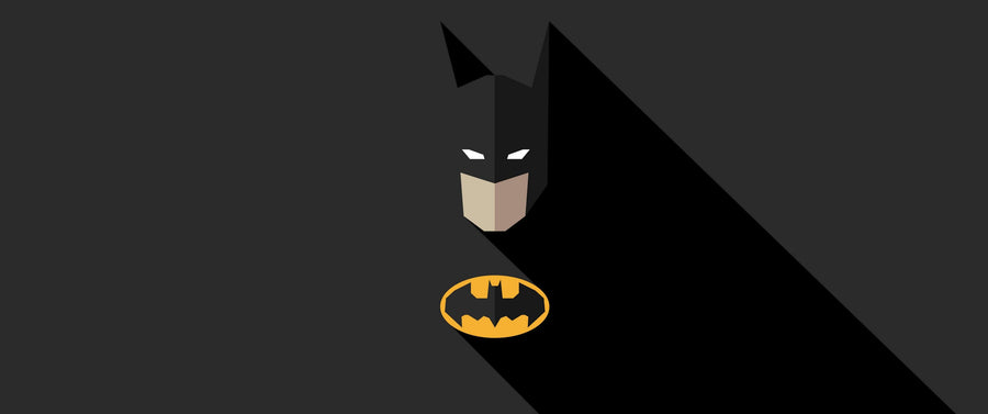 Minimal Batman Panoramik Kanvas Tablo